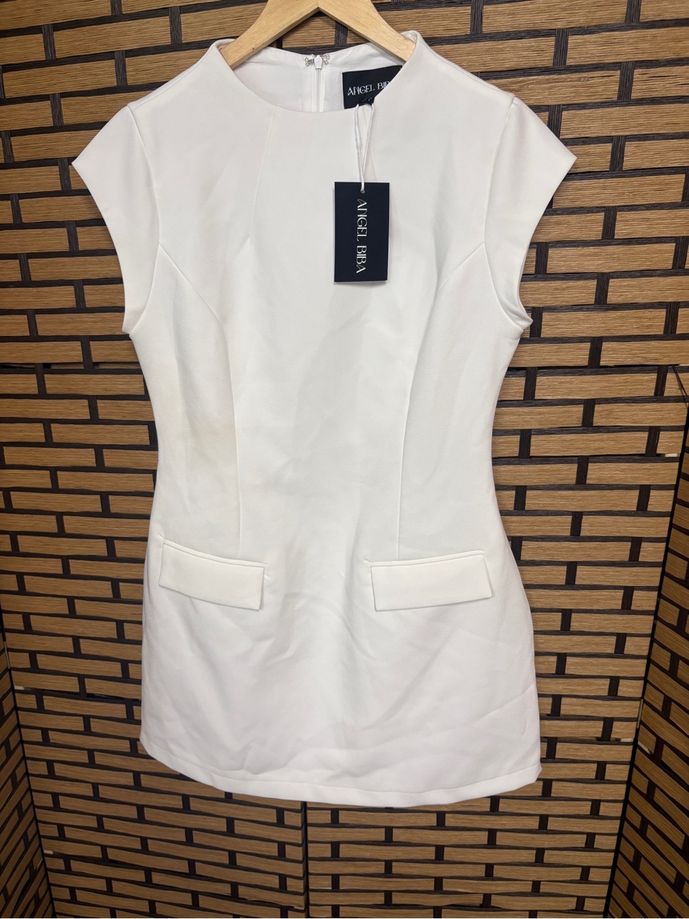 Angel biba white dress size large